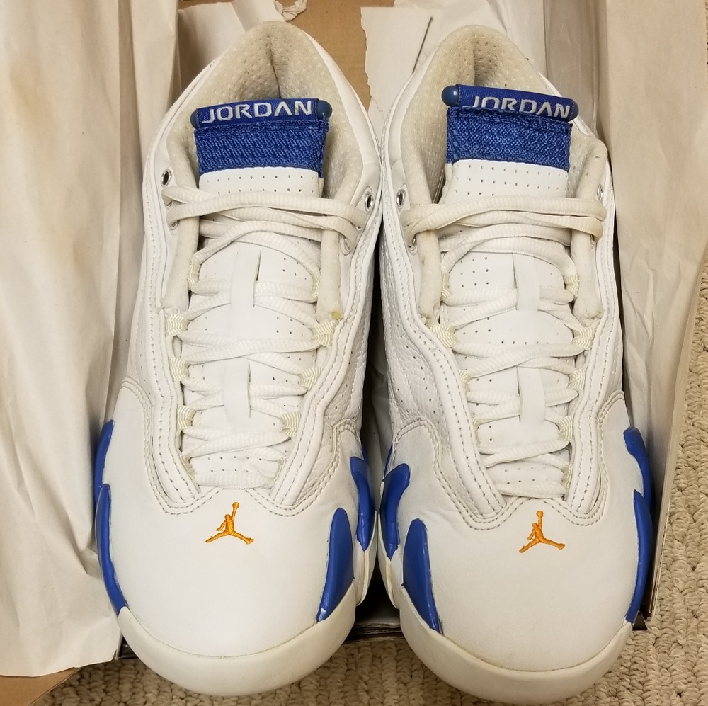 2006 Jordan Retro 14 low "Pacific Blue" SIZE 7.5